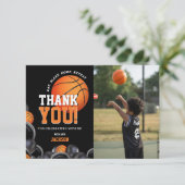 「ボールが導く誕生日」バスケットボール スポーツ生誕祭 サンキューカード (スタンド正面)