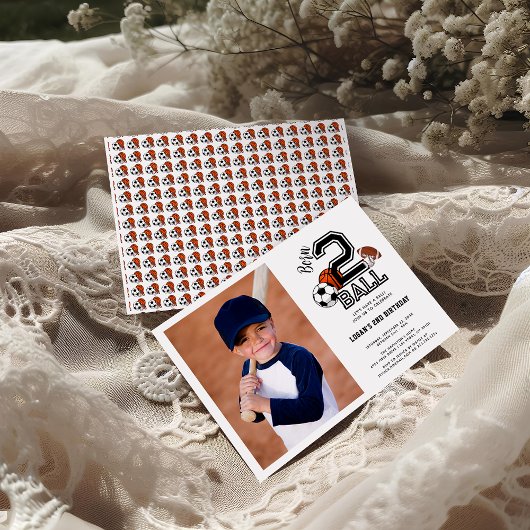 ボールが生まれて２年のお誕生日パーティー 招待状