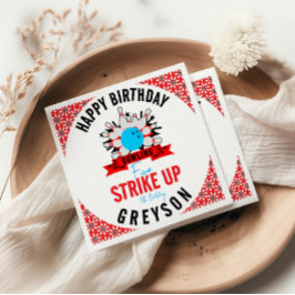 ボールしよう！おもしろいキッズ5thバースデーパーティーボーリング スタンダードカクテルナプキン