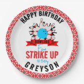 ボールしよう！おもしろいキッズ5thバースデーパーティーボーリング ペーパープレート (正面)