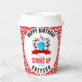 ボールしよう！おもしろいキッズ5thバースデーパーティーボーリング 紙コップ (裏面)