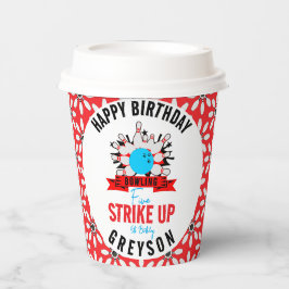 ボールしよう！おもしろいキッズ5thバースデーパーティーボーリング 紙コップ