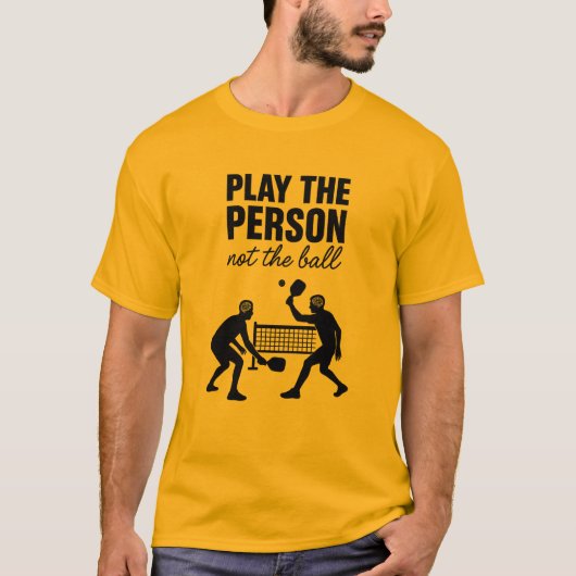 ボールではなく人をプレイ プレミアム Tシャツ (正面)