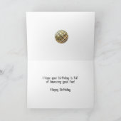 ボールで数字を形成した86歳の誕生日 カード (内部)