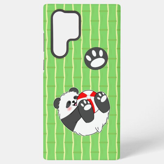 ボールで遊ぶかわいい赤ちゃんパンダ SAMSUNG GALAXYケース (裏面)