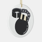 ボールとチェーン セラミックオーナメント (右)