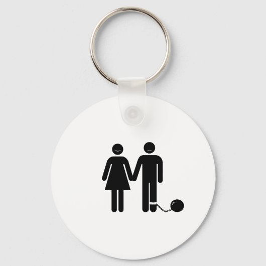 「ボールとチェーン」新郎 キーホルダー (正面)