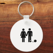 「ボールとチェーン」新郎 キーホルダー (正面)