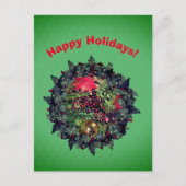 ボールとビーズのリース クリスマス ホリデー (正面)