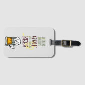 ボールとビールでゴルフの週末  ラゲッジタグ (正面横)