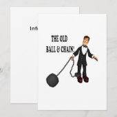 ボールと鎖 招待状 (正面/裏面)