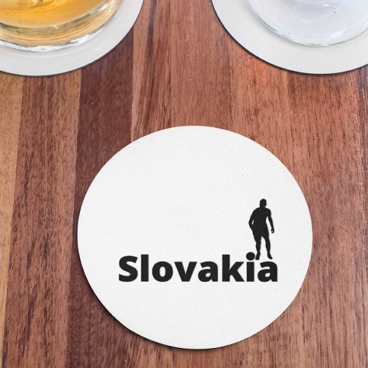 ボールにドットを使ったスロバキアのサッカー選手 コースター