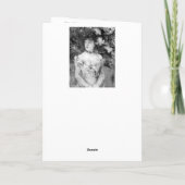 . .ボールに乗った若い女の子がバーザモリソト監督 サンキューカード (裏面)