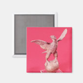 ボールに広がった翼を持つワシ マグネット (正面/裏面)