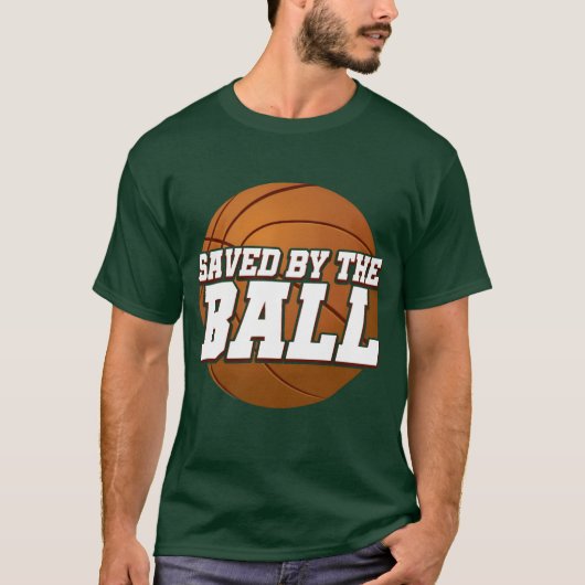 ボールに救われたアスリックボールゲームスポーツレトロ Tシャツ (正面)