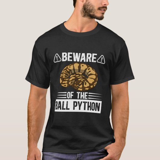 ボールに注意PythonオーナーボールPython MomボールP Tシャツ (正面)