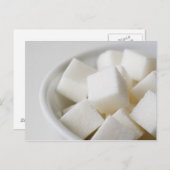 ボールに砂糖のキューブのスタジオショット ポストカード (正面/裏面)