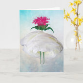 ボールに行く カード (黄色い花)