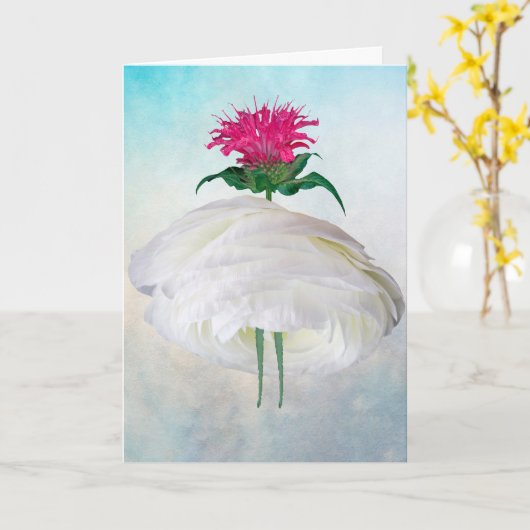 ボールに行く カード (黄色い花)