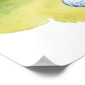 ボールのアドレス指定 – ゴルフアートプリント ポスター (角)