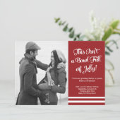 ボールのゼリーの妊娠の写真の発表カード 案内状 (スタンド正面)