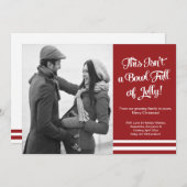 ボールのゼリーの妊娠の写真の発表カード 案内状 (正面/裏面)