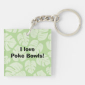 ボールのハワイの生魚サラダ箸のakuを突いて下さい キーホルダー (裏面)