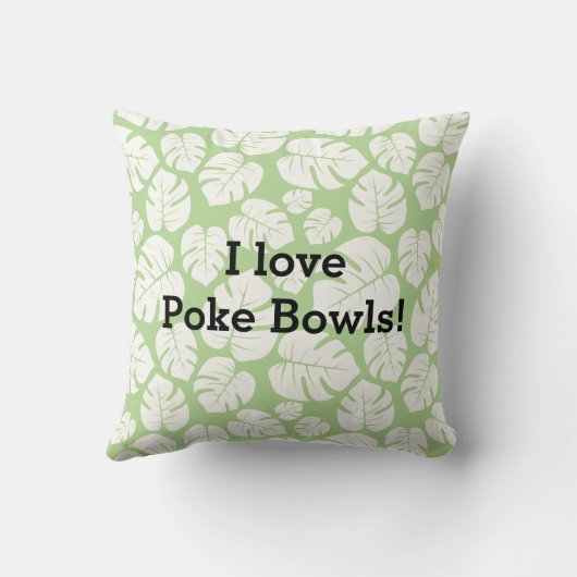 ボールのハワイの生魚サラダ箸のakuを突いて下さい クッション (裏面)