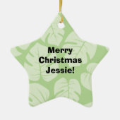 ボールのハワイの生魚サラダ箸のakuを突いて下さい セラミックオーナメント (裏面)