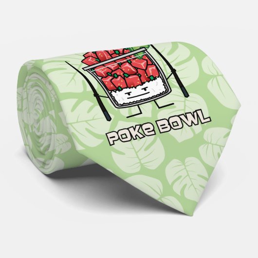 ボールのハワイの生魚サラダ箸のakuを突いて下さい ネクタイ (ロール)