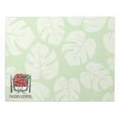 ボールのハワイの生魚サラダ箸のakuを突いて下さい ノートパッド (正面)