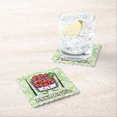 ボールのハワイの生魚サラダ箸のakuを突いて下さい ペーパーコースター (インサイチュ)