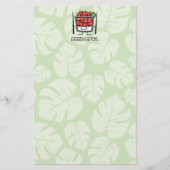 ボールのハワイの生魚サラダ箸のakuを突いて下さい 便箋 (正面)