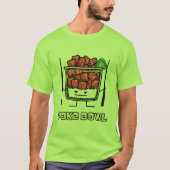 ボールのハワイの生魚サラダ箸のakuを突いて下さい tシャツ (正面)