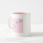 ボールのマグを追跡する卵 ツートーンマグカップ (正面左)