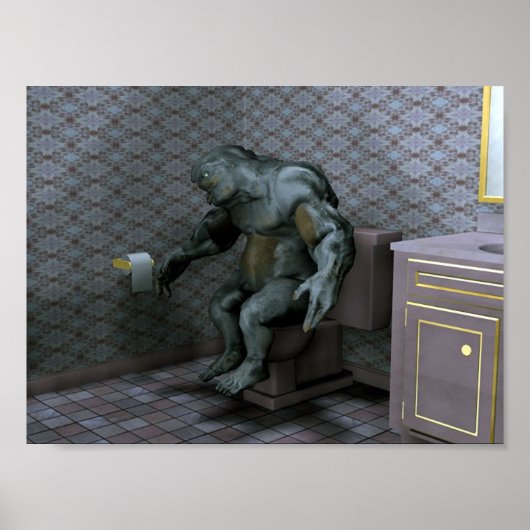 ボールの上をトロールする ポスター (正面)