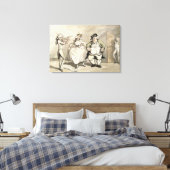 ボールの前のプライベート練習、'シーン キャンバスプリント (インサイチュ (寝室))