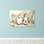 ボールの前のプライベート練習、'シーン キャンバスプリント (インサイチュ (ウッドフロア))