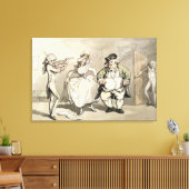 ボールの前のプライベート練習、'シーン キャンバスプリント (インサイチュ (リビング))