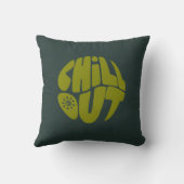 ボールの形をした手描きレタリングフレーズ クッション (裏面)