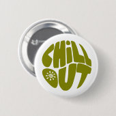 ボールの形をした手描きレタリングフレーズ 缶バッジ (正面&裏面)