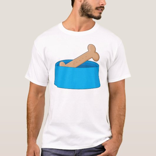 ボールの犬用の骨 Tシャツ (正面)