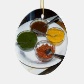 ボールの異なったインドのスパイス セラミックオーナメント (右)