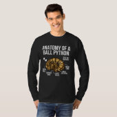 ボールの解剖学PythonオーナーボールPython愛好家 Tシャツ (正面フル)