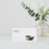 ボールのWoodturningの名刺のテンプレート 名刺 (スタンド正面)