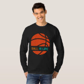 ボールはライフスポーツリーグチーム選手のバ遊ッケ Tシャツ (正面フル)