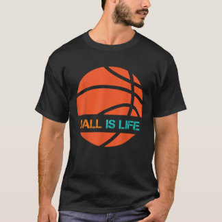 ボールはライフスポーツリーグチーム選手のバ遊ッケ Tシャツ