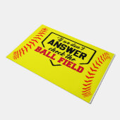 ボールもしフィールドのチェックに答えない ドアマット (アングル)