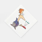 ボールをこうもりに当てる人 スタンダードランチョンナプキン (角)