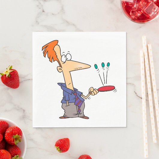 ボールをこうもりに当てる人 スタンダードランチョンナプキン